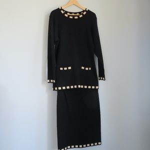 ❦ ESCADA Vintage 90s Wool Knit Set ❦